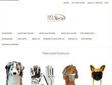 Tablet Screenshot of evesgolfshop.com